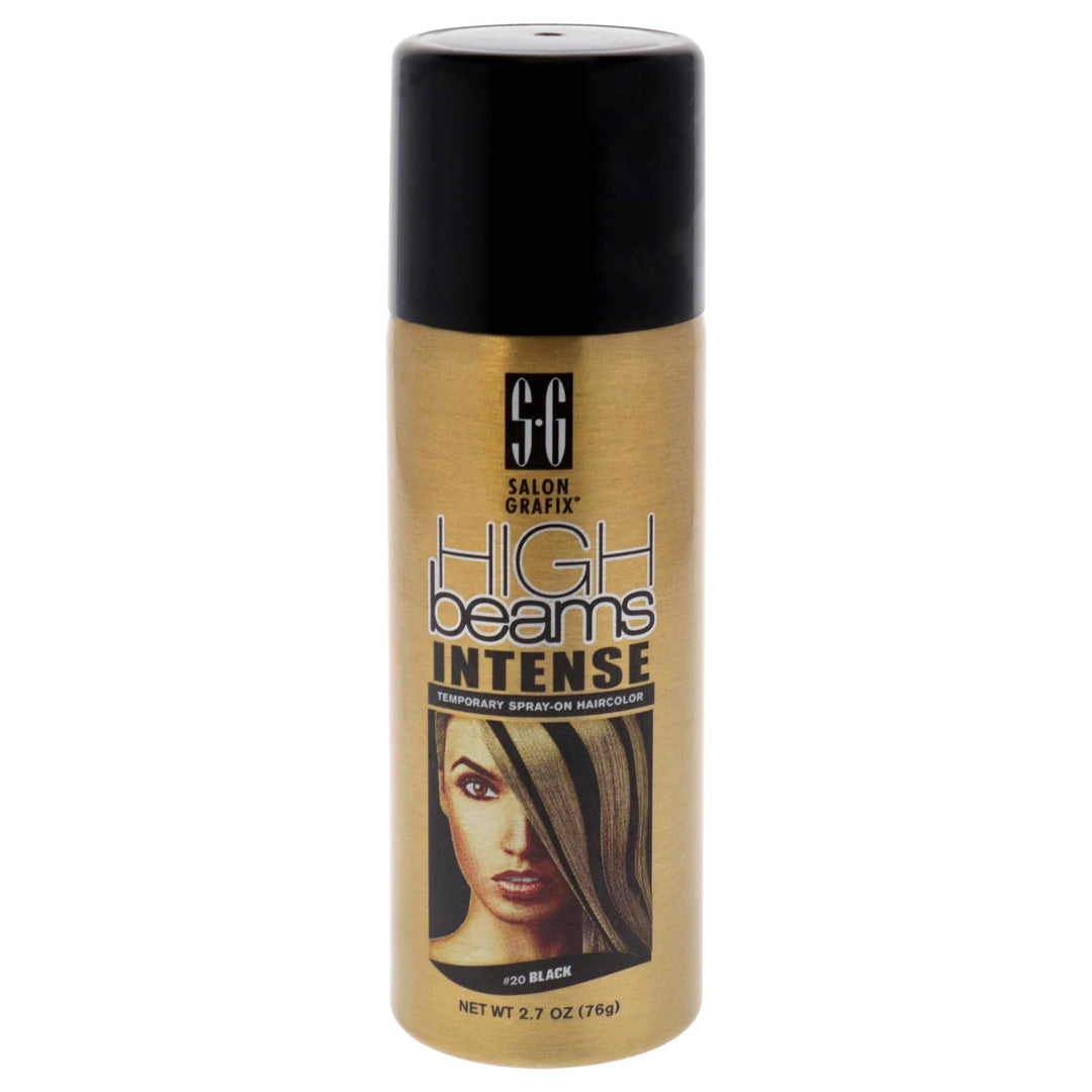 High Beams Intense Temporary Spray - Black for Unisex - 2.7 oz Hair Color