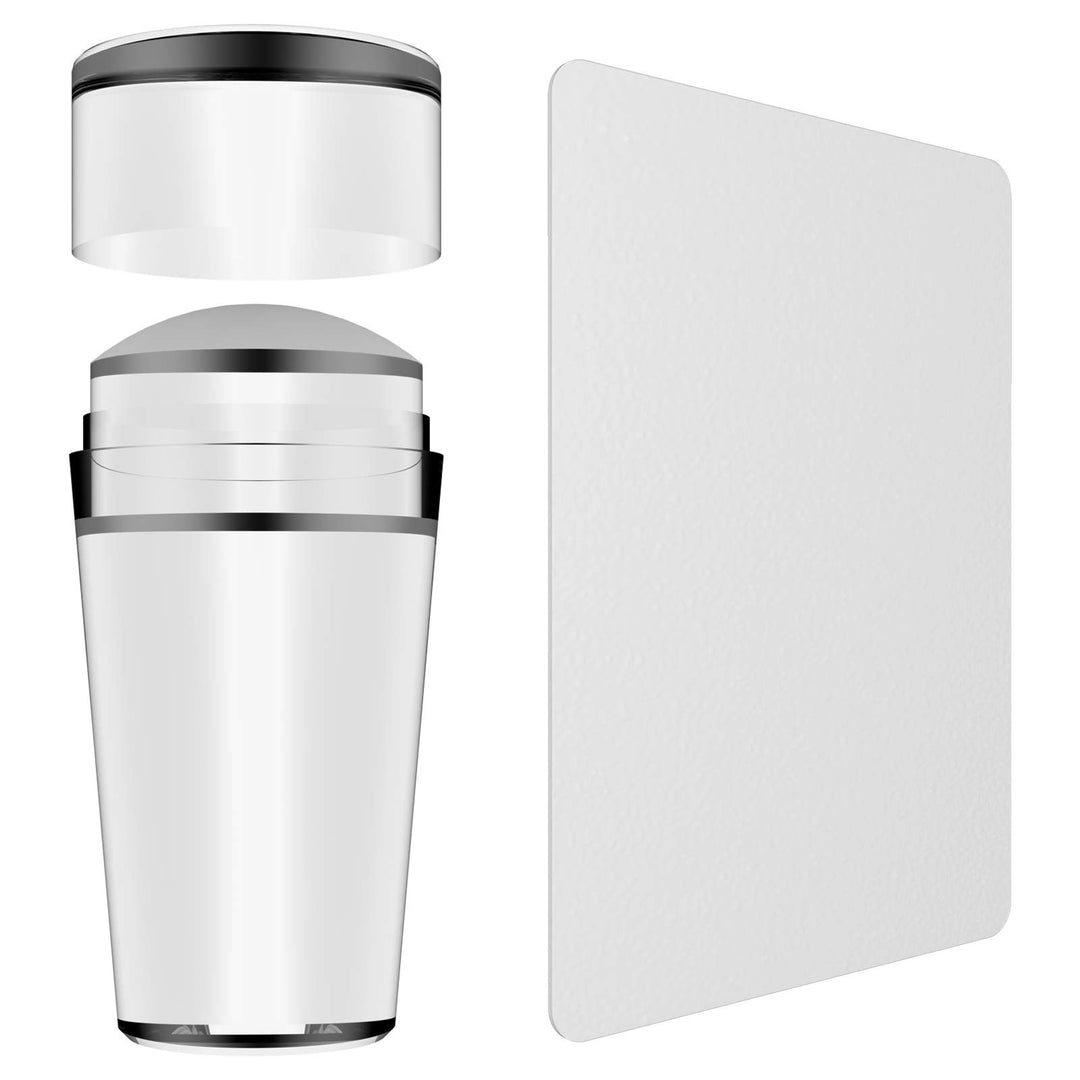 Bluezoo Transparent Nail Art Stamping Stamper Scraper Image Plate Manicure Print Tool DIY