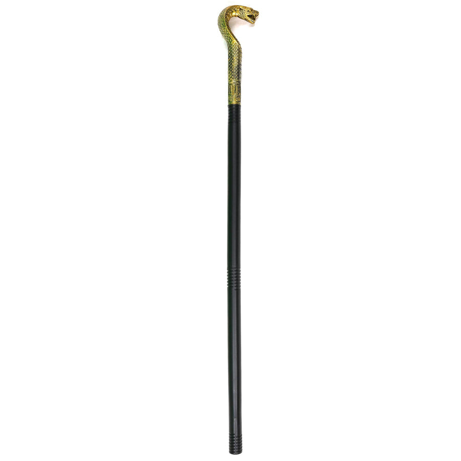 King Cobra Pimp Cane - Egyptian Style Staff or Scepter for Emperor - 1 Piece Costume Accessory Prop Gold