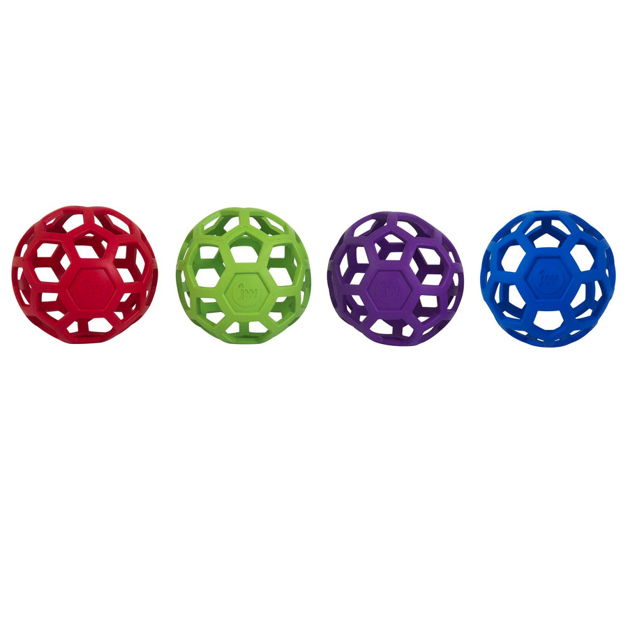 Pet Hol-ee Roller Dog Toy Puzzle Ball, Natural Rubber, Extra Large (7.5 Inch Diameter), Colors May Vary