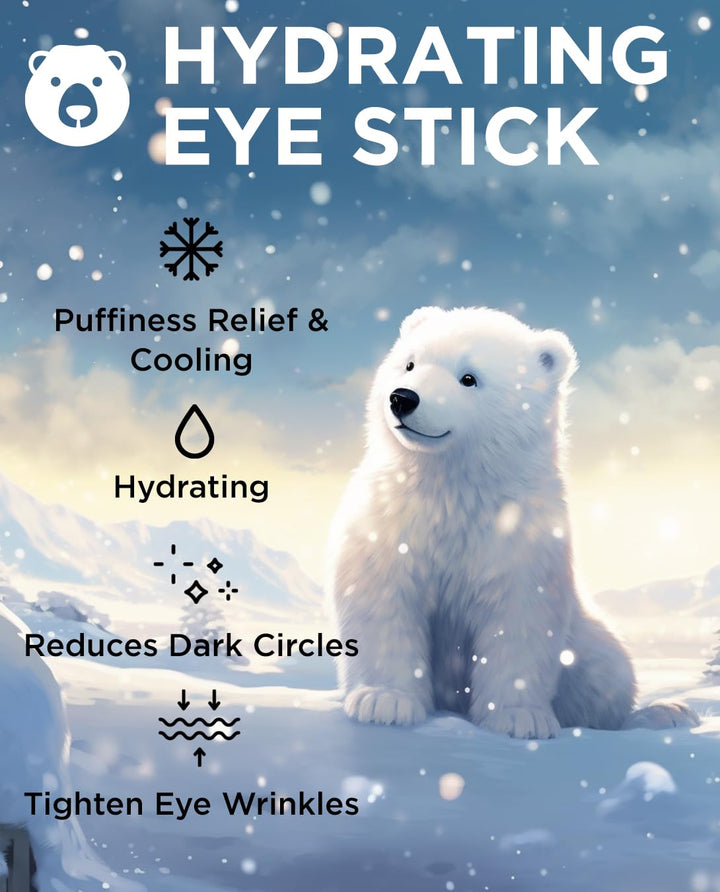 The SAEM Iceland Hydrating Eye Stick 0.24oz - Cooling Eye Balm for Dark Circles and Puffiness – Under Eye Treatment - Reduce Wrinkles and Moisturizing - Minimize Dark &amp; Puffy Eyes - Aqua Scent