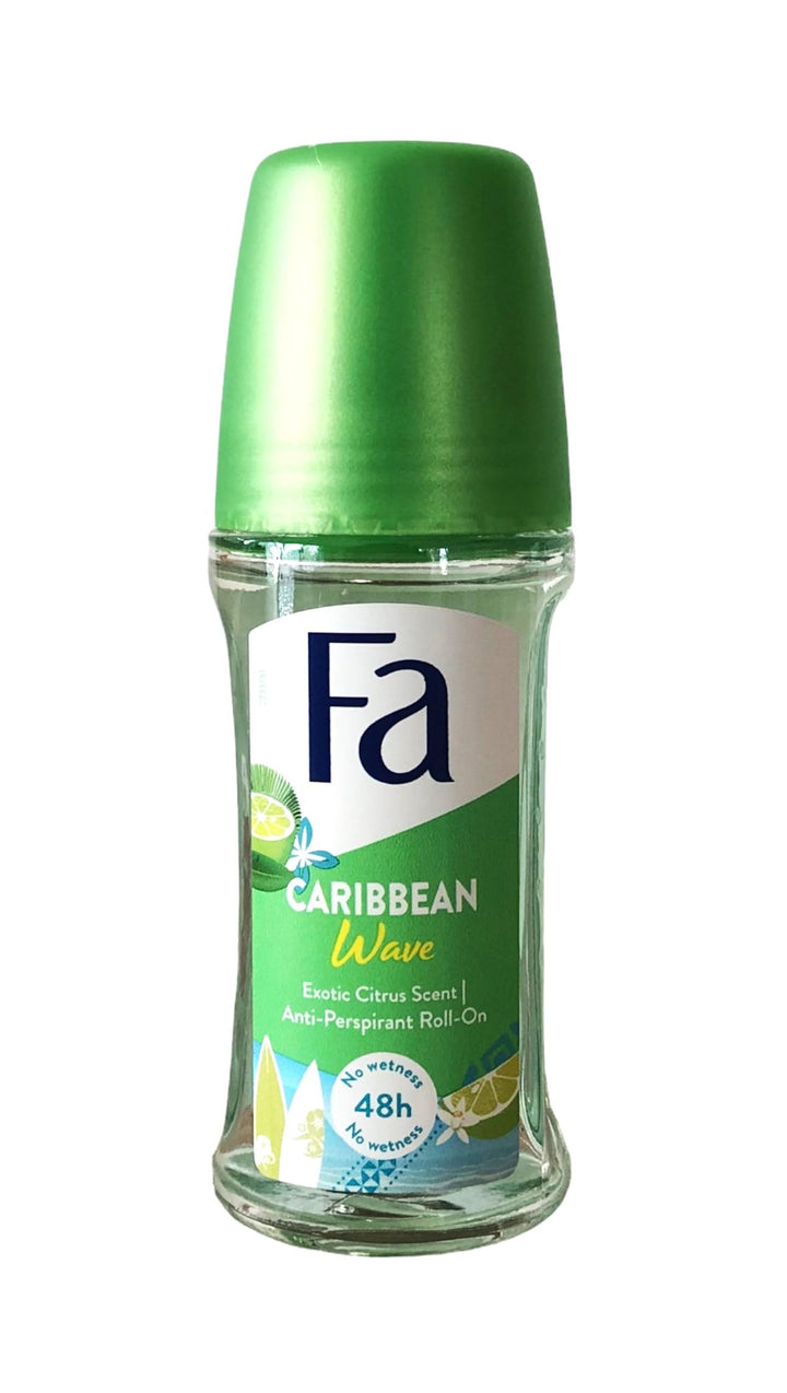 Caribbean Roll-On Deodorant Lemon 50 ml 48-hour - 3-pack