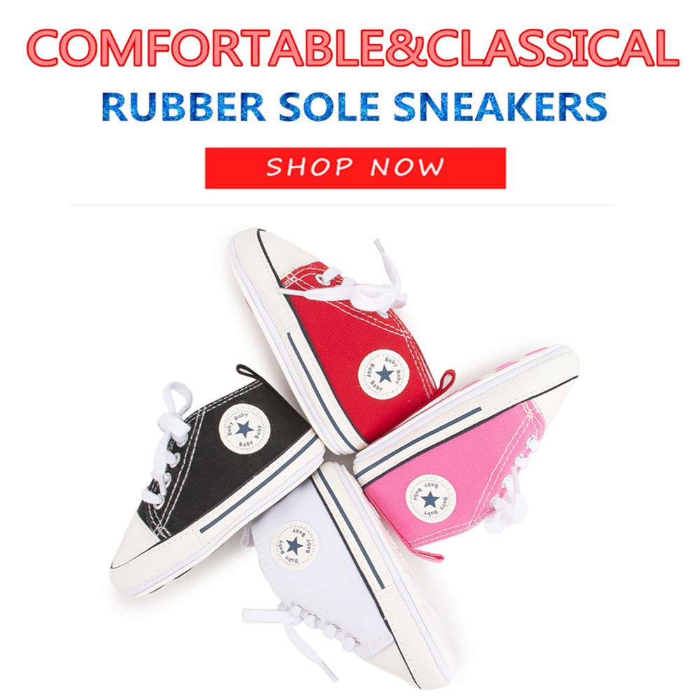 Save Beautiful Baby Girls Boys Canvas Sneakers Soft Sol