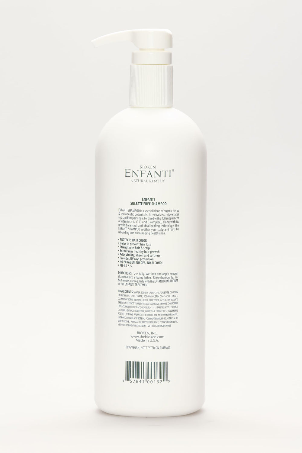 Enfanti Shampoo for All Hair Types - 32 oz