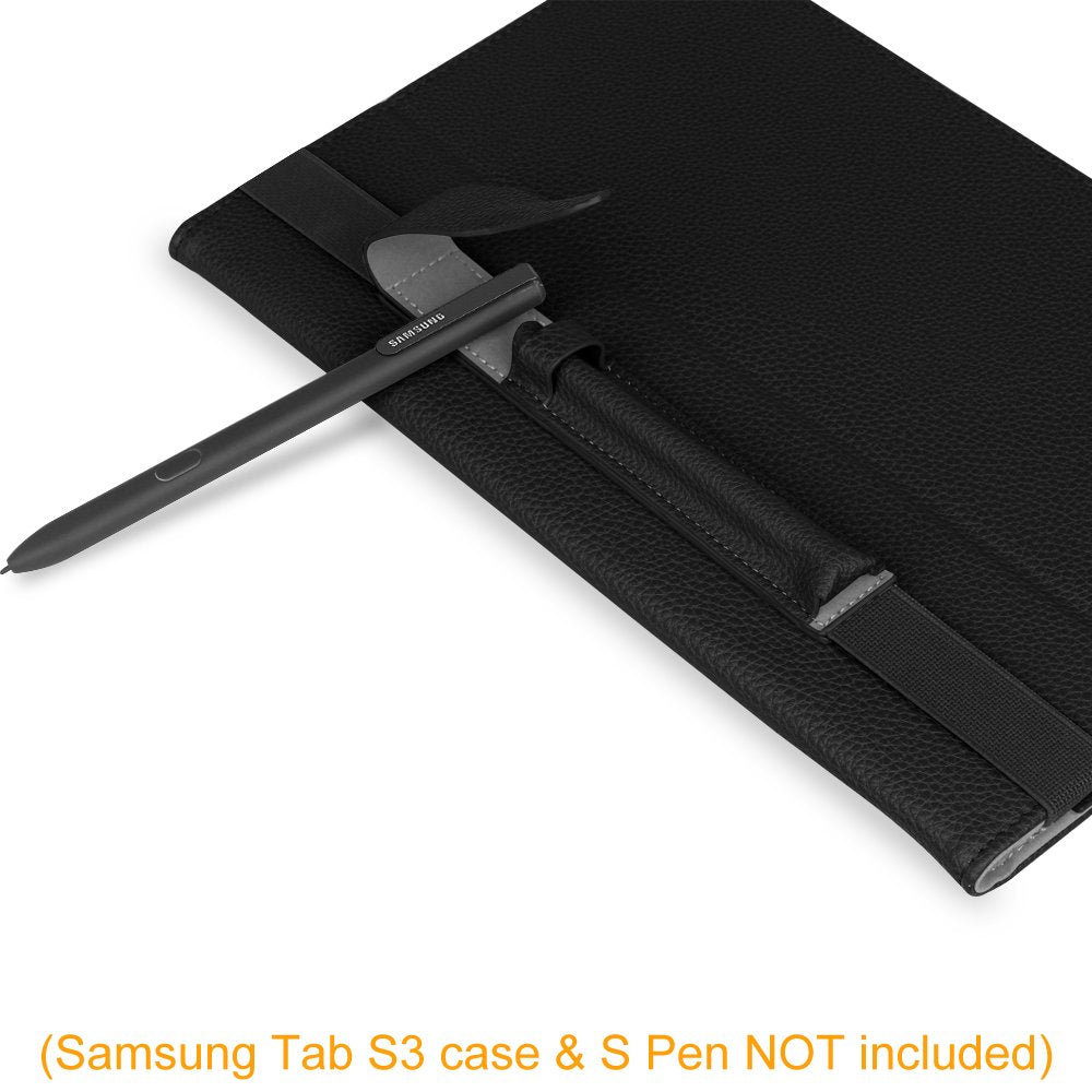 S Pen Holder for Samsung S Pen (PX510/PX710/PT870), Premium Vegan Leather Cover Sleeve Pouch Compatible with Galaxy Tab S9 Ultra/S9 FE+/S9+/S9 FE/S9/S8 Ultra/S8+/S8/S7 FE/S6 Lite, Black
