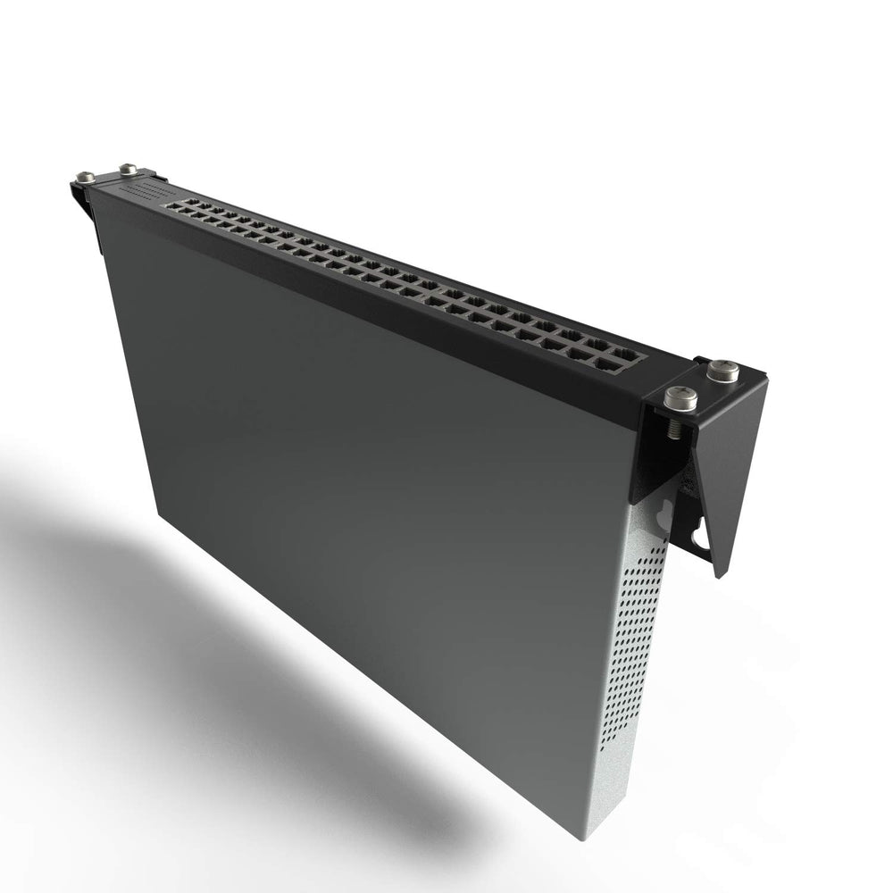 1U Folding 19 Inches Cold Rolled Steel Wall Mountable Simple Vertical Rack and Networking Euipment Rack Including Hardware for Assembly(1U100