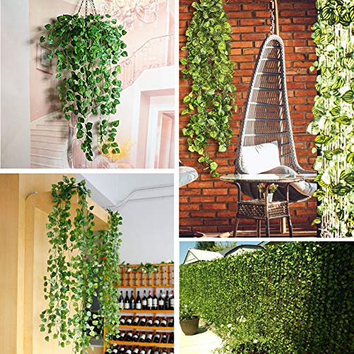 ZWYOQI 84 feet Artificial Vines Greenery Garland Fake H