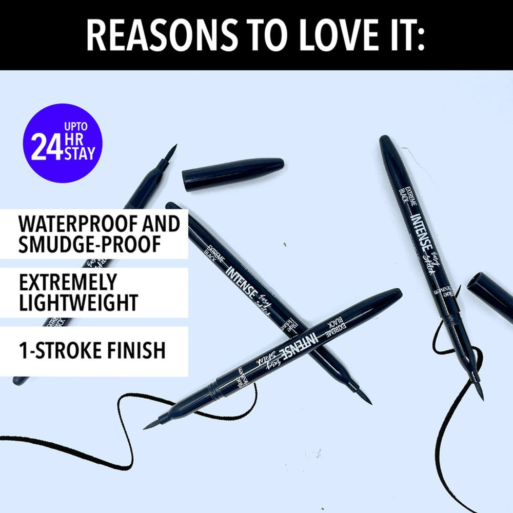 Intense Easy Sketch Eyeliner waterproof, smudge proof, long lasting, Light Weight formula, one stroke finish, 1ml