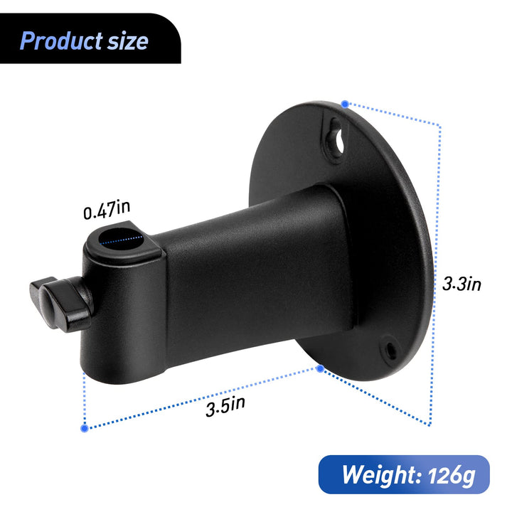 Microphone Wall Mount Boom Arm - Microphone Wall Mount for Mic holder,Horizontal Mounting Wall,Space Saving Desktop Metal Mic Stand Clamp