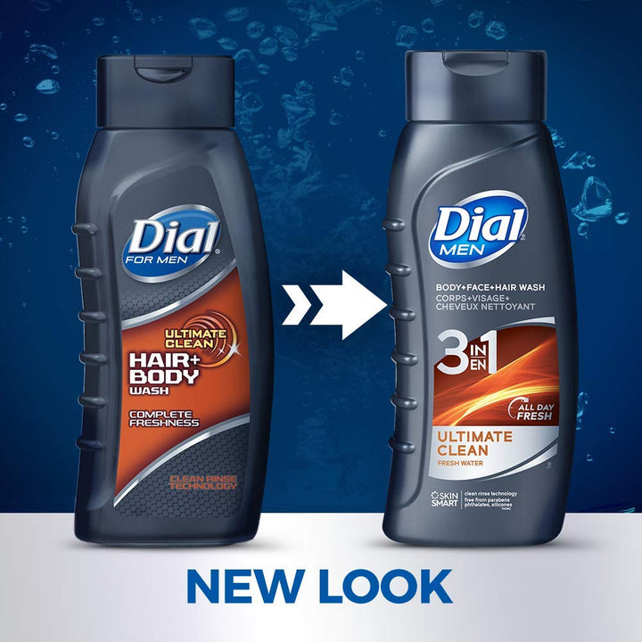 Dial for Men Body Wash, Hair + Body, 16 Fl. Oz by Dial