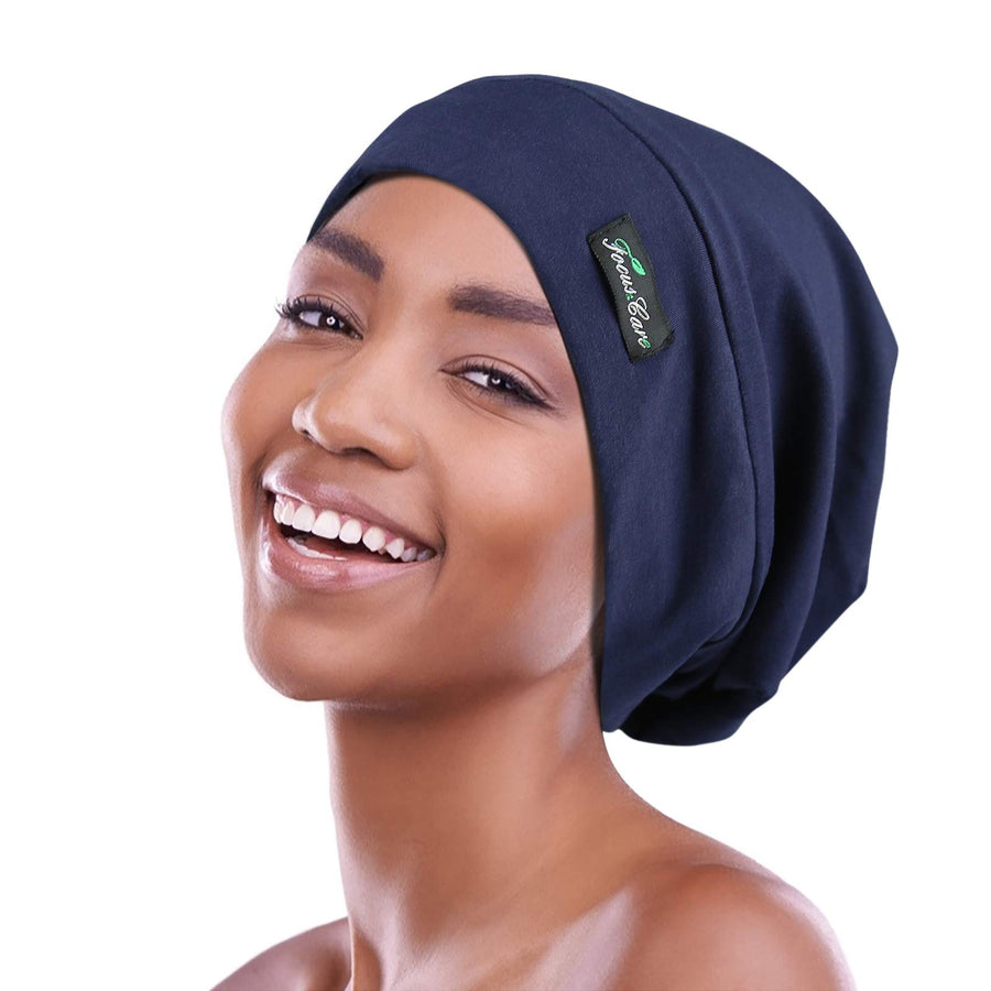 FocusCare Adjustable Sleep Hats,Silk Satin Lining Prote