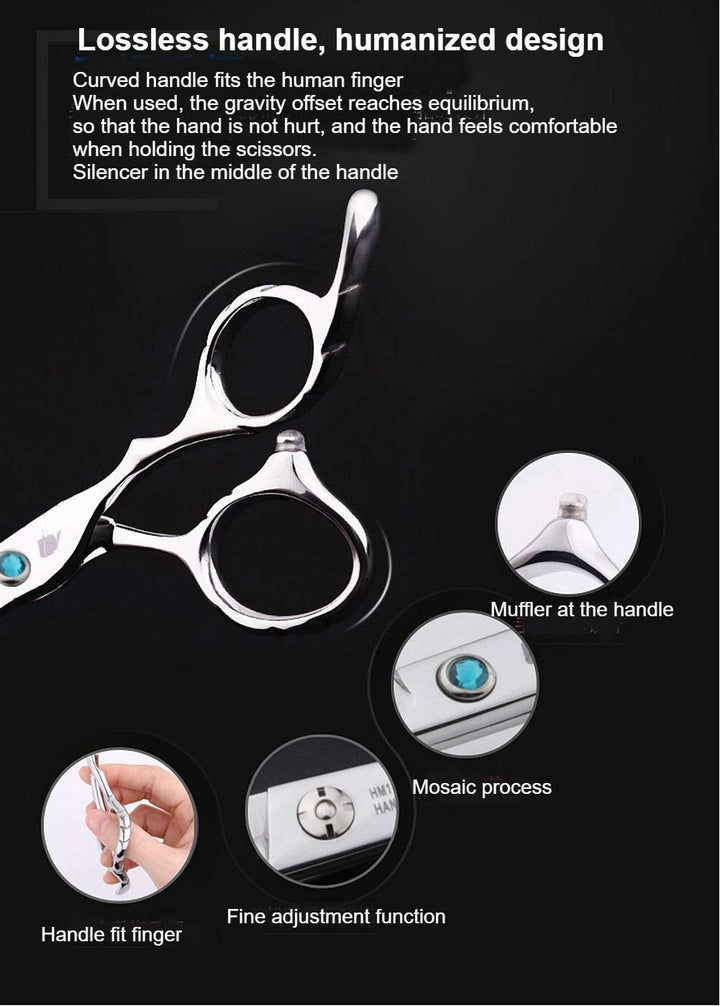 6.0 Hair Cutting Scissors Japan 440C Steel Baby Hair Shears Hairdressing Scissors for Barber
