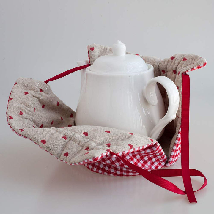 Tea Cosy - Cotton Printed Tea Cosy, Kitchen Tea Pot Dust Cover, Breakfast Warmer, Insulation and Keep Warm, Color#4