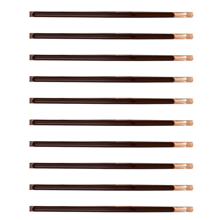 Yishenyishi Pack Of 10 Curved Jumbo Bobby Pins,Hair Clips (Brown)