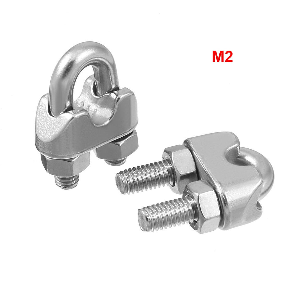 Luomorgo M2 1/16 Wire Rope Cable Clip Clamp 304 Stainle
