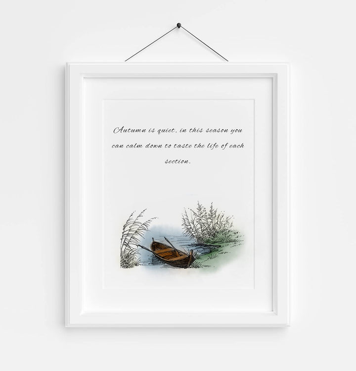 Lake River Scenery Trees Boat Clear Stamps for Card Making and Scrapbooking Card Making Words Transparent Stamps Silicone Stamps Photo Album Decor