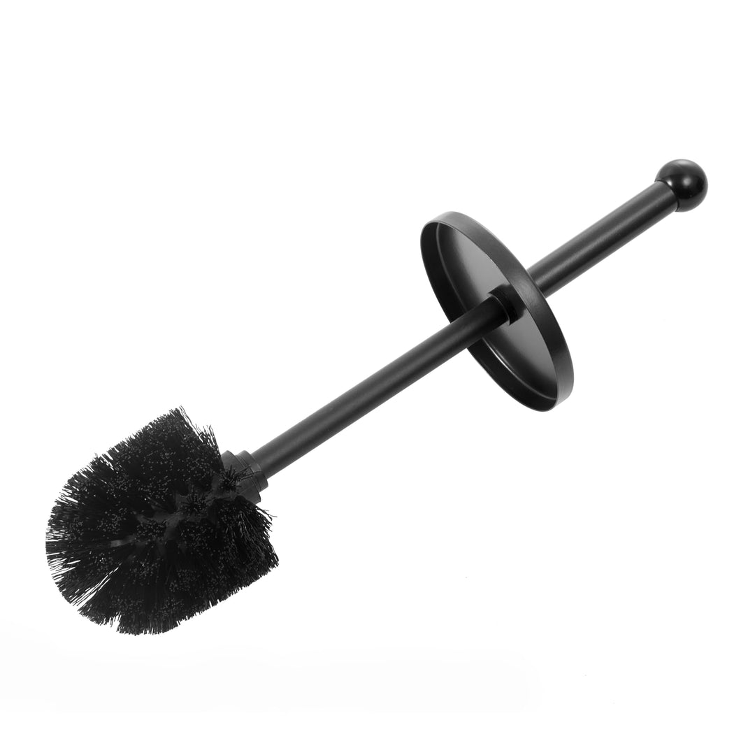 HUJI Rust Resistant Bronze Toilet Brush Holder with Lid Perfect Bathroom Bowl Cleaning Set Gift for House Warming or College Dorms Accessories (1, Bronze Toilet Brush)