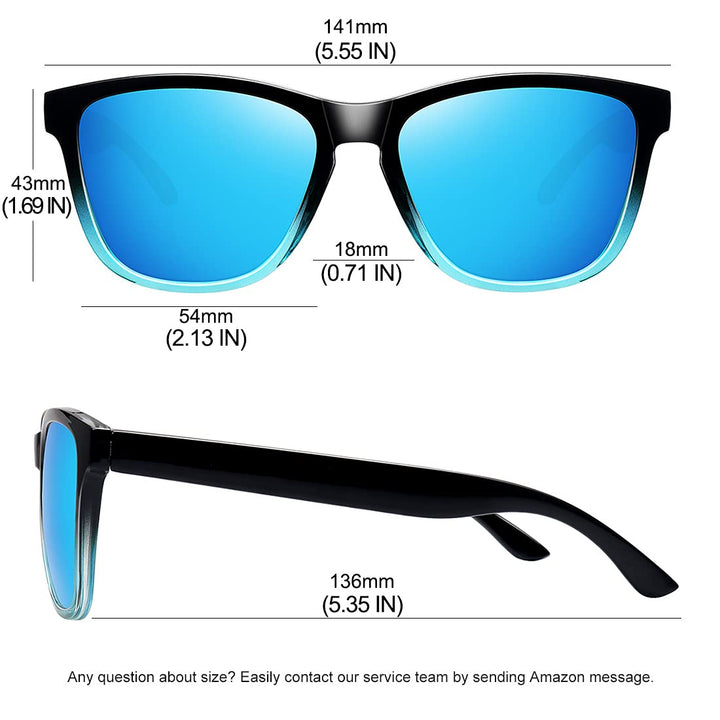 MEETSUN Polarized Sunglasses for Women Men Classic Retr