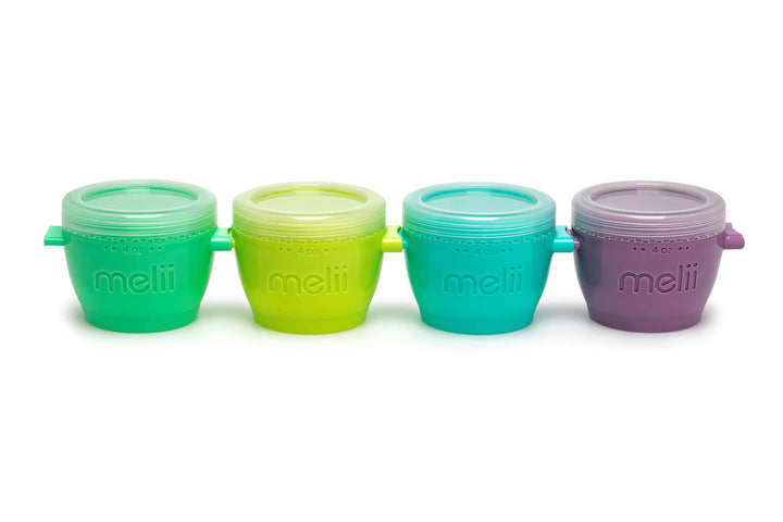 melii Snap &amp; Go Baby Food Storage Containers wi