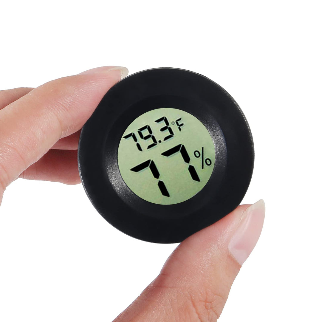6 PCS Mini Electronic Hygrometer Thermometer Gauge,TPM-10 Digital LCD Monitor Indoor Outdoor Temperature Humidity Meter for Humidors Greenhouse Breeding Container Cellar Baby Rooms, ro