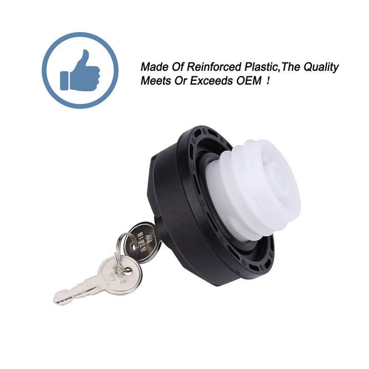 Locking Gas Cap,Locking Fuel Cap,Compatible With 4Runner, FJ Cruiser, Tacoma, Tundra, Acura, Chevy Camaro, CRV And More,Replace # 77300-47020, 10504
