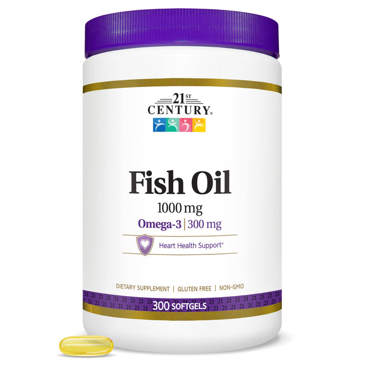 Fish Oil 1000 mg Softgels, 300 Count