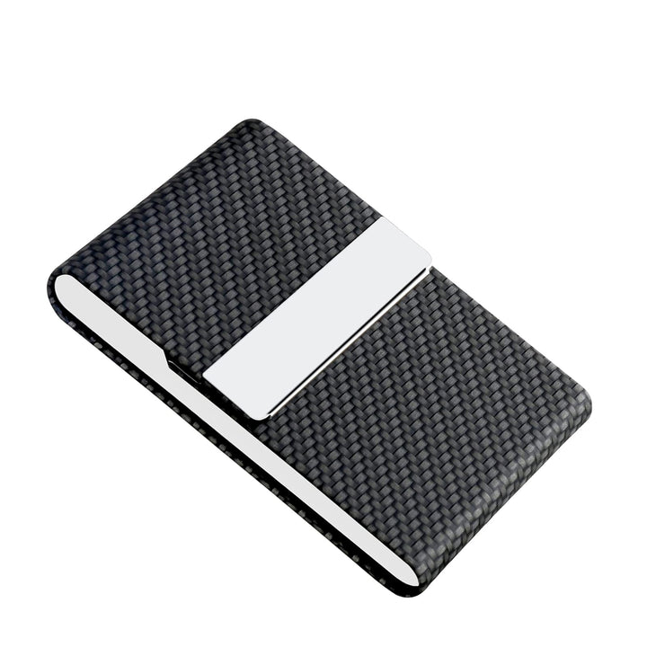 Business Card Holder - Professional Business Card Case Metal Name Card Holder Pocket Business Card Carrier for Men &amp; Women with Magnetic Shut (bz-Black)