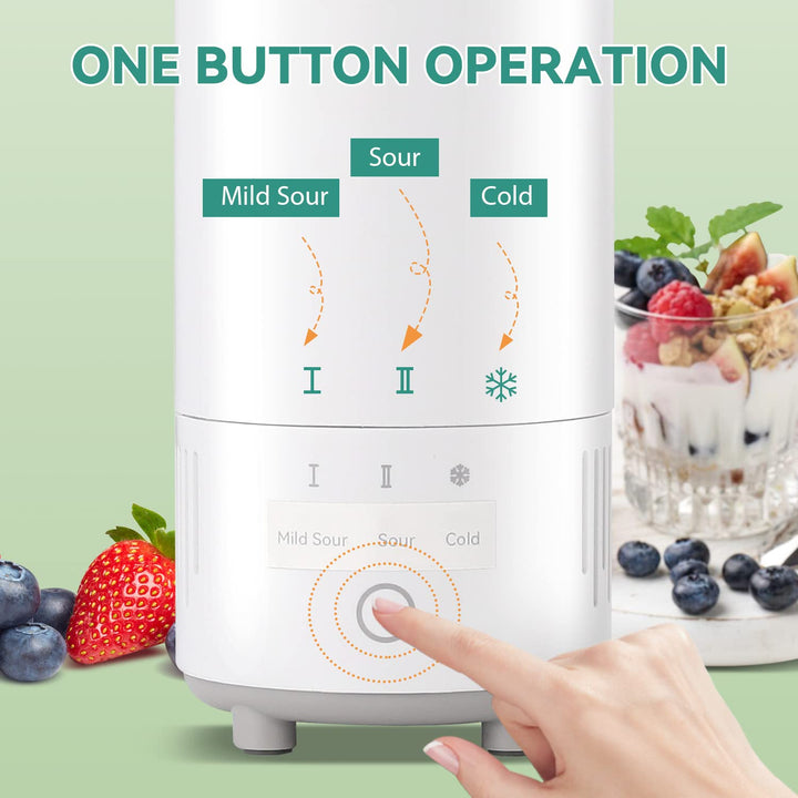 Yogurt Maker Machine 250ml, Multifunctional Greek Yogurt Maker with Constant Temperature Control, Yogurt machine Portable with Glass Jar for Home Organic Yogurt