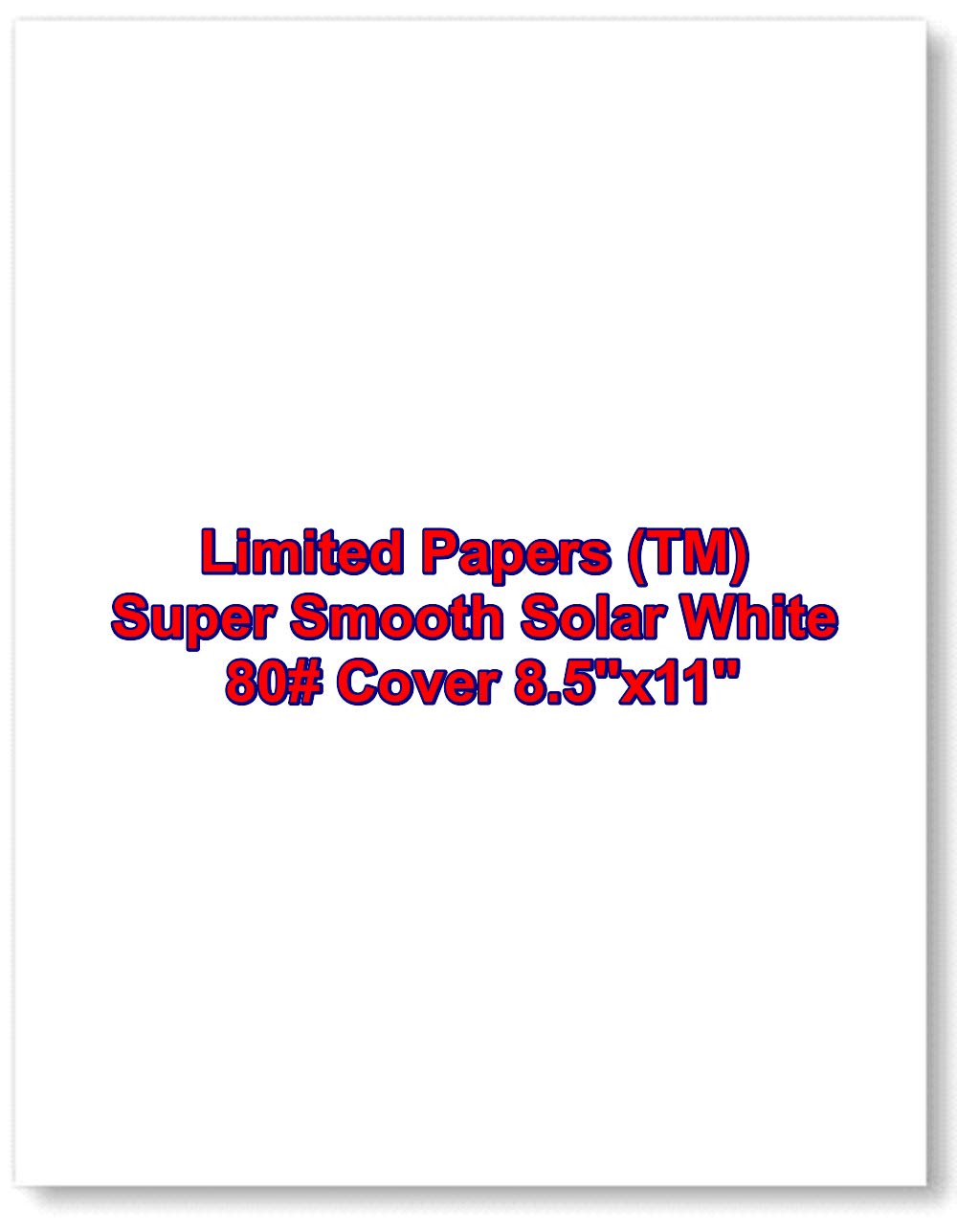 Classic Crest Super Smooth Solar White 80# Cover 8.5x11 250/pack