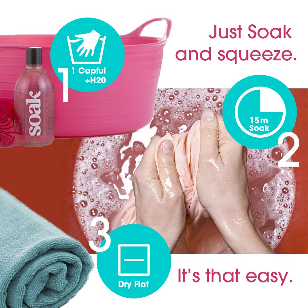 Soak Laundry Soap – No Rinse, Plant Derived Hand Wash Detergent - 375 ml / 12 fl. oz, 75+ Washes (Yuzu)