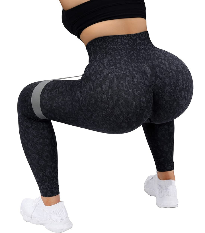 OMKAGI Women Scrunch Butt Lifting Leggings Seamless Hig