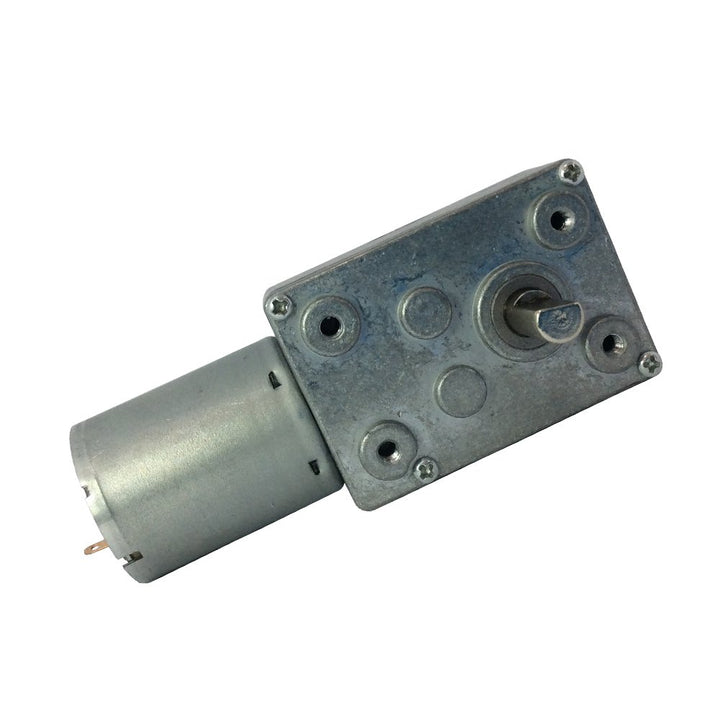BEMONOC High Torque DC 6V Low Speed 1 RPM Geared Reducer Motor with Worm Gear Box for Robot Parts