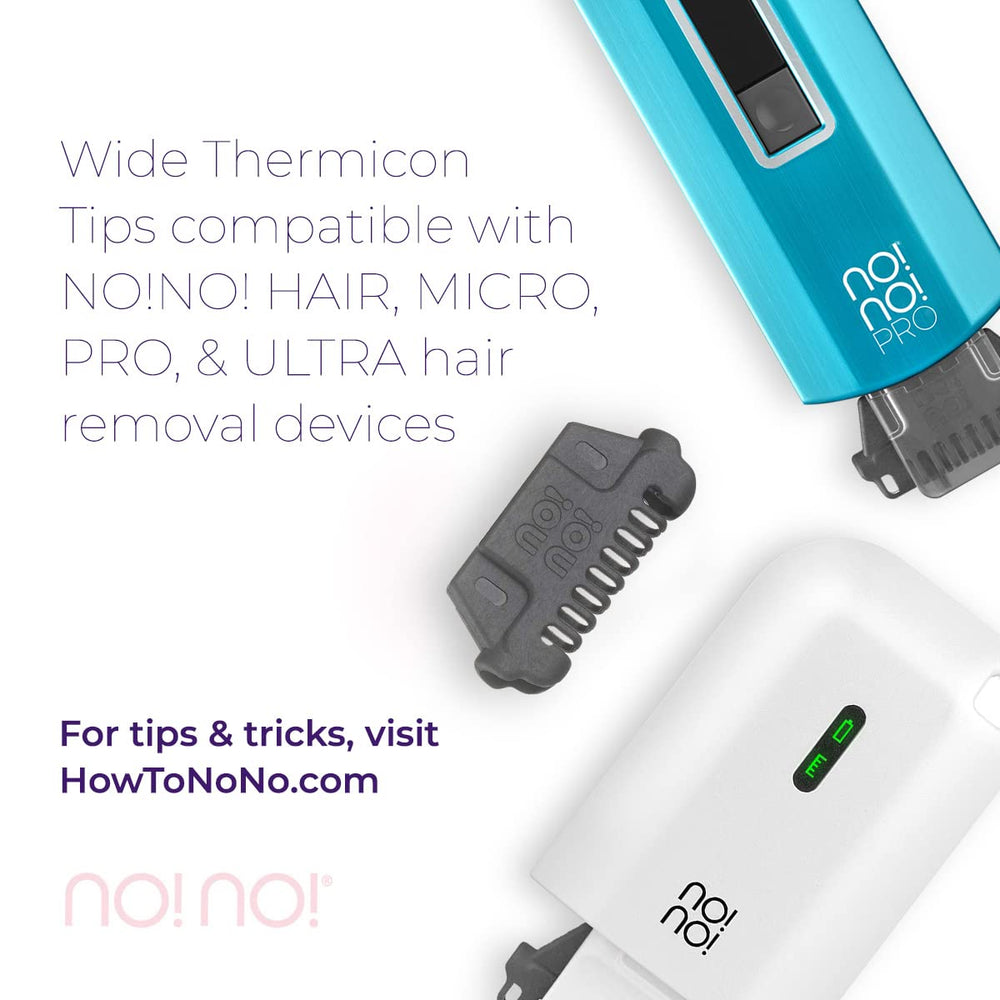 Hair Removal Kit Thermicon Tip Refill Pack (Wide Tip) for Legs, Back, Arms and Chest - 3 Count