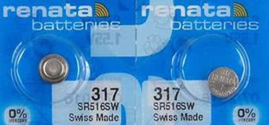 Renata 317 Watch Battery Twin Pack