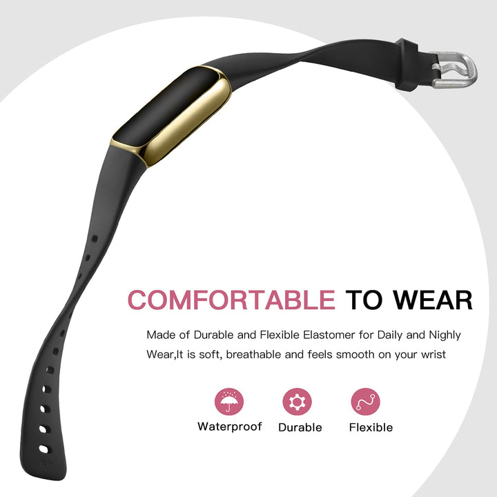 Maledan 6 Pack Bands Compatible with Fitbit Luxe Bands,