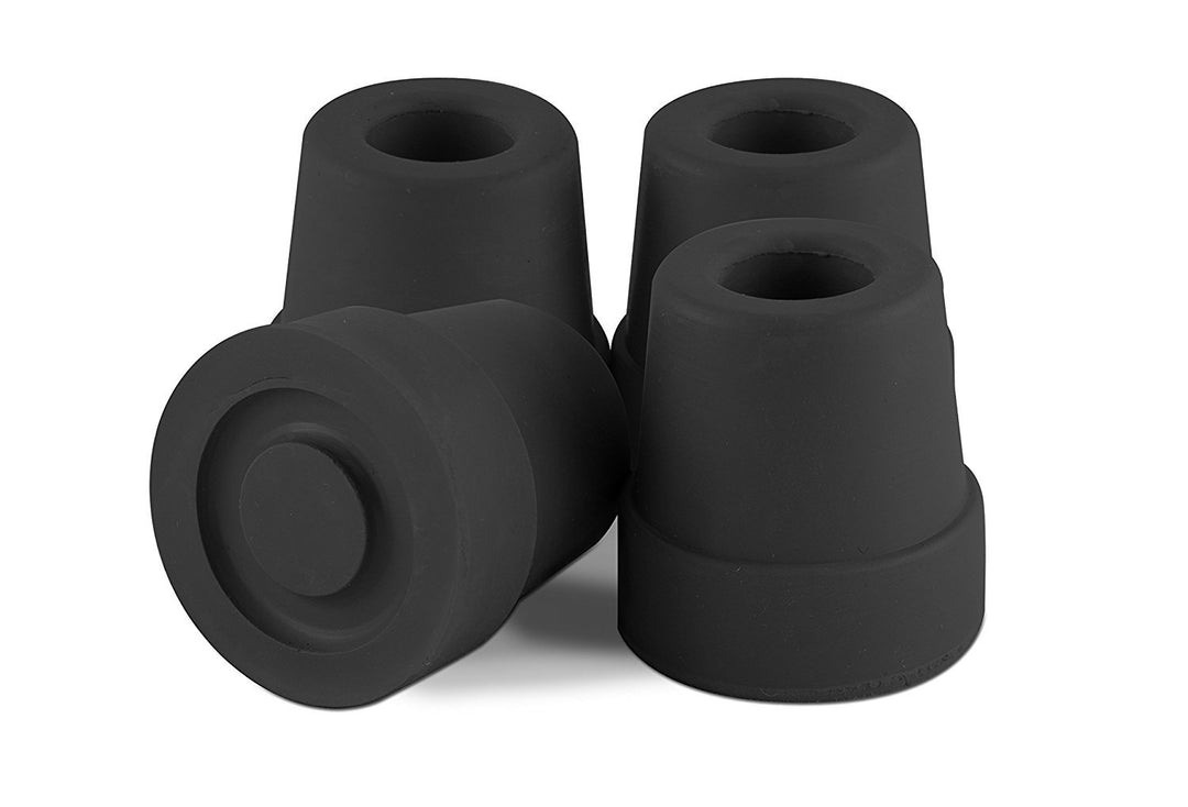 T50012bl Quad Cane Tips, Black, 1/2 Inch