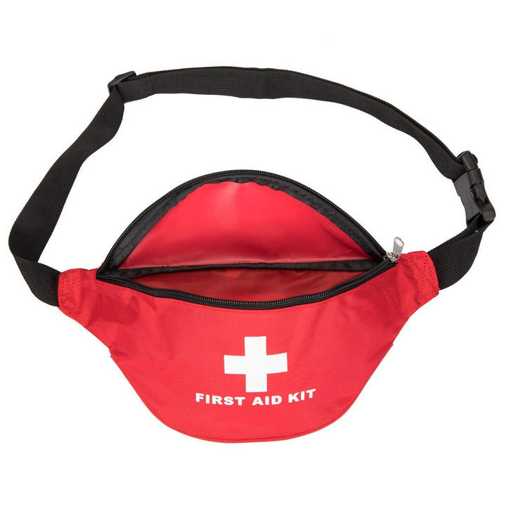 First Aid Fanny Pack First Aid Bag Red Travel Rescue Ba