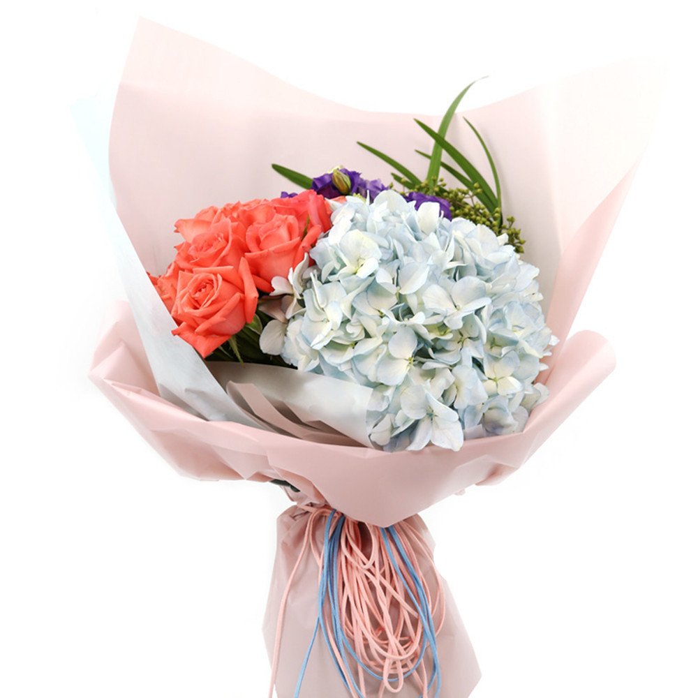 Korean Style Flower Wrapping Paper Floral Bouquet Gift 