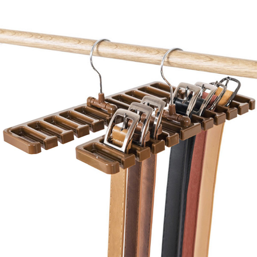 DayCount® Pack of 2 Tie Belt Organizer Storage Rack, Mu