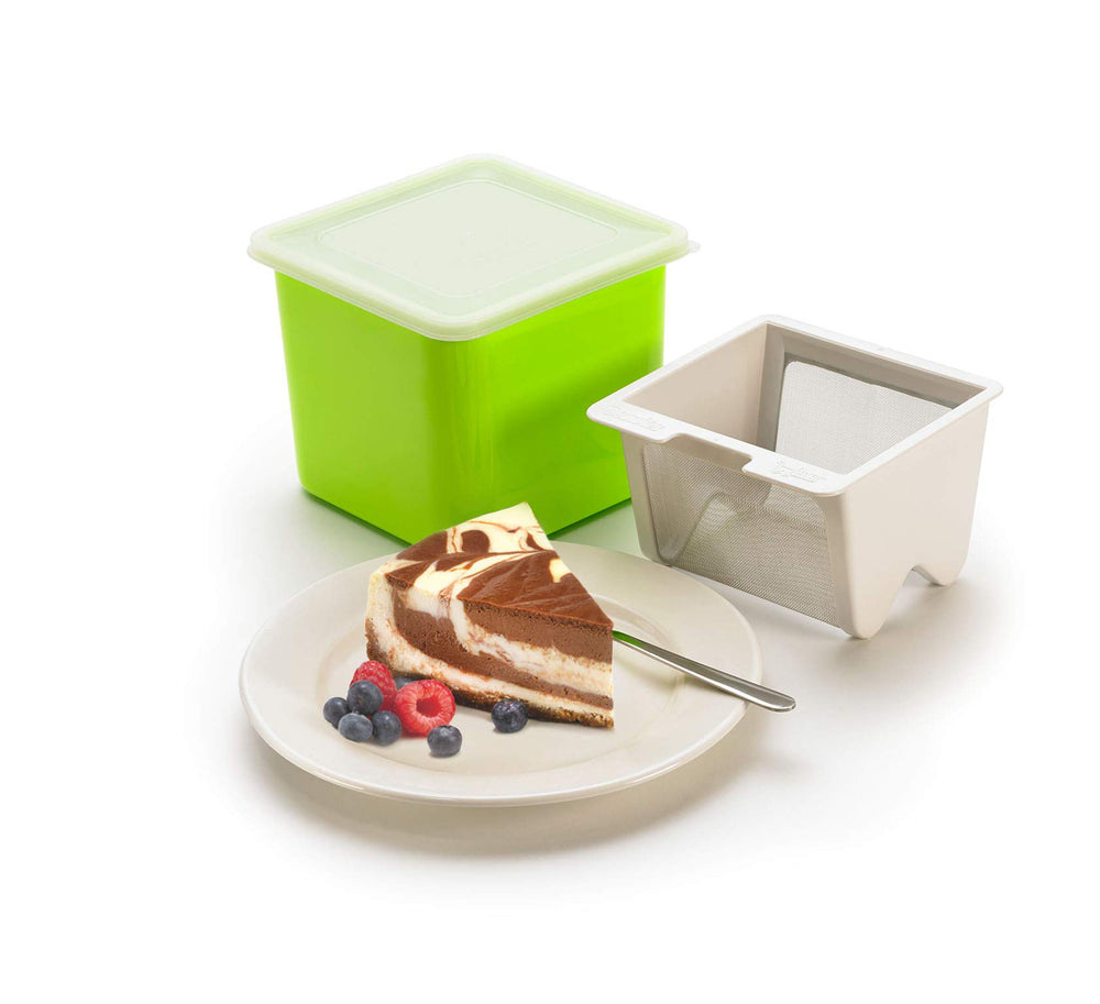 Yogurt Cheese Maker, Green 5.7 x 5.7 x 4.7