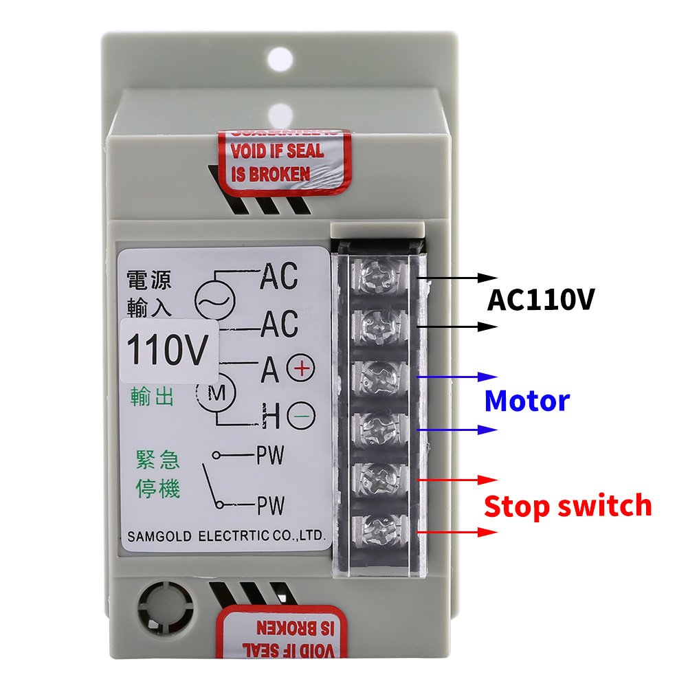 AC Variable Speed Controller, Akozon AC 110V 400W Knob 