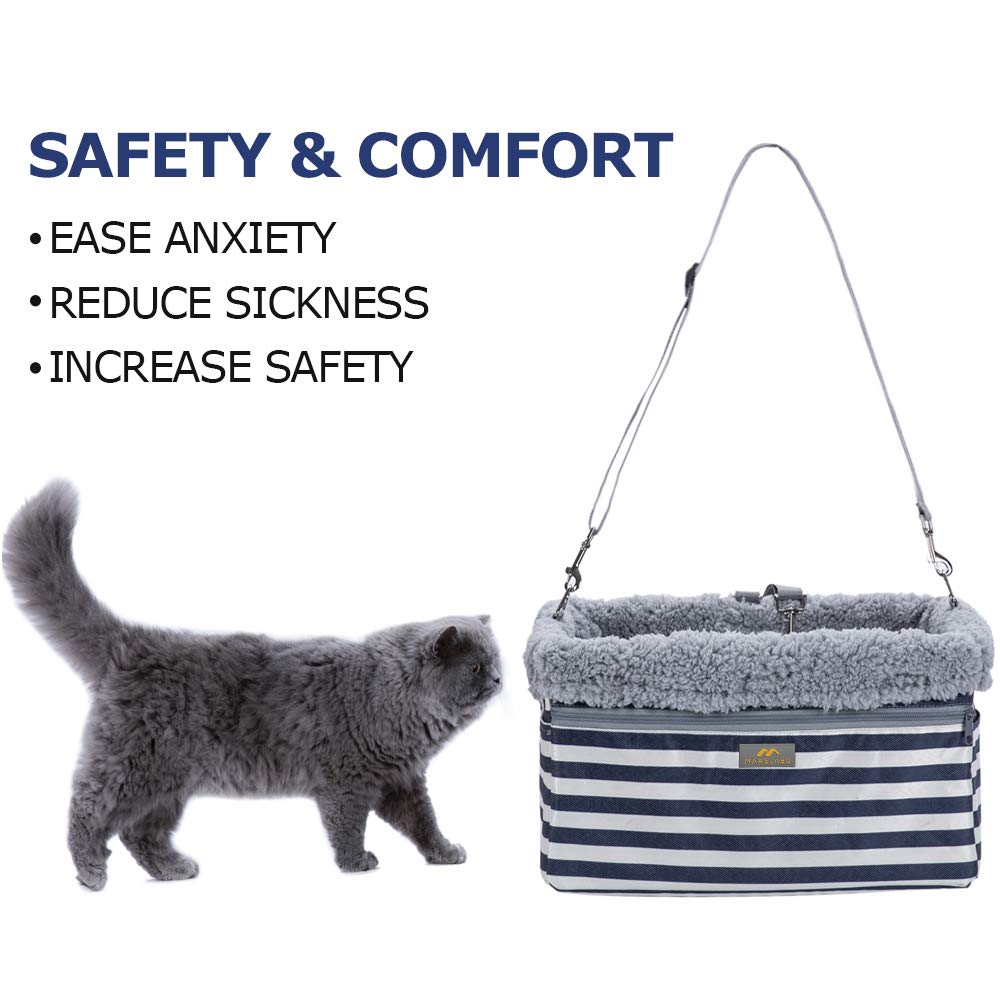 Dog Car Seats for Small Dogs, Upgrade Dog Booster Seat with Metal Frame Construction with Double-Layer Oxford, Perfect for Small Pets up to 20lbs