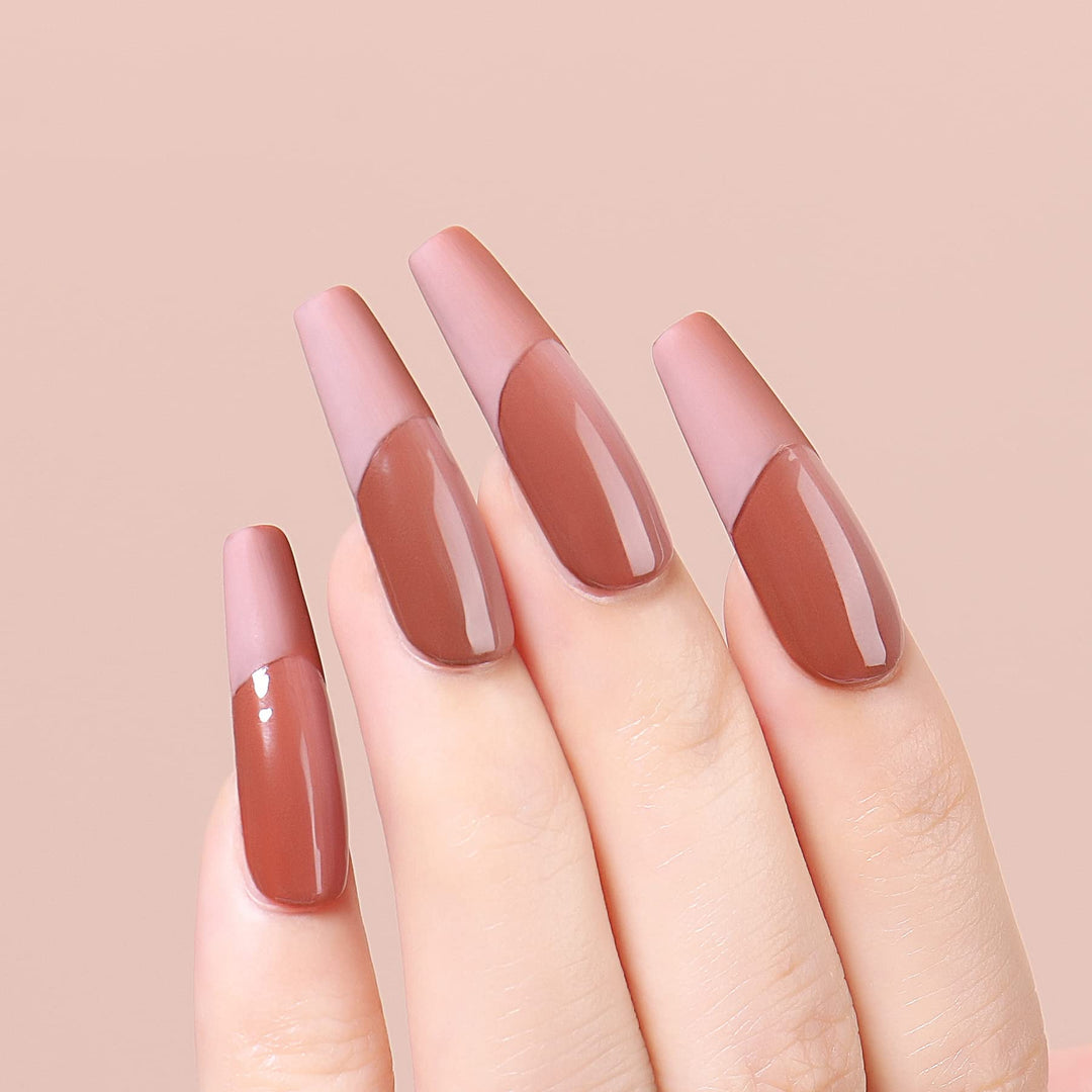 Soak Off U V LED Nude Brown Gel Nail Polish Color, Nudes Neutral Color Gel Kit for Halloween Nail Art Gifts for Women Mother Gift Set Of 12pcs X 8ml - Kit Set 1