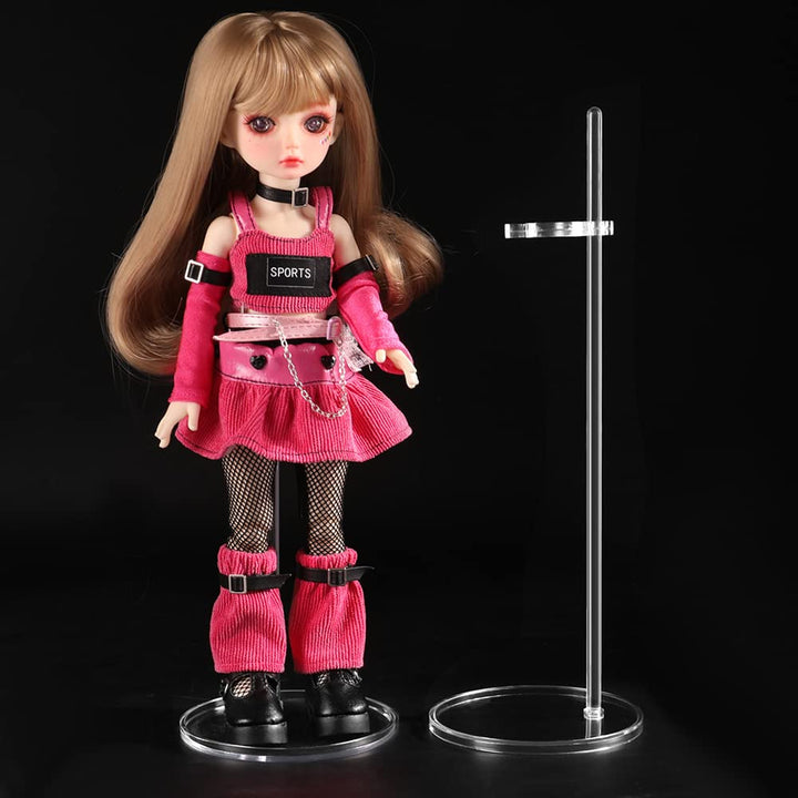 5 Pcs Doll Stands Kids Toys Accessories for 11.8 Inch Dolls Display Holder Suitable for 11&#39;&#39;-13&#39;&#39; Dolls Transparent Stent Stand for Dolls