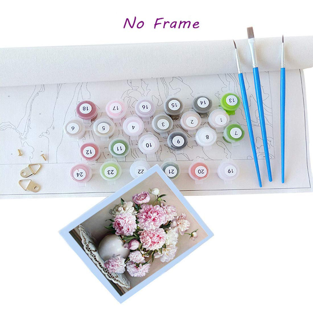 Paint by Numbers for Adults, DIY Oil Paint by Number for Adults Kids Beginner Student&#39;s - Elegant Beautiful Woman 16x20 Inch DIY Home Decor Canvas Acrylic Paint Art Set