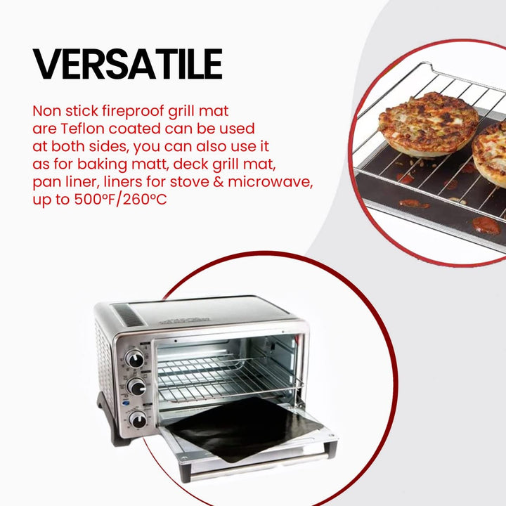 Oven Liners for Bottom of Oven - 100% Reusable Non-Stic