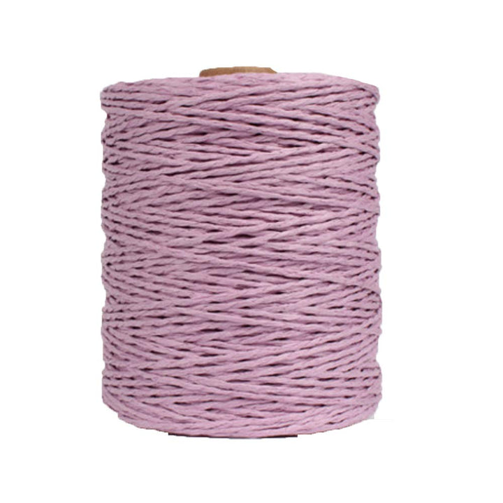 Natural Cotton Raffia Yarn Light Purple Crochet Summer Sun Hat Yarn,Beach Bag Yarn,Rayon Raffia Crochet Yarn,Crochet Straw Knit Yarn,Knitting Materials,280 Meters/306 Yards