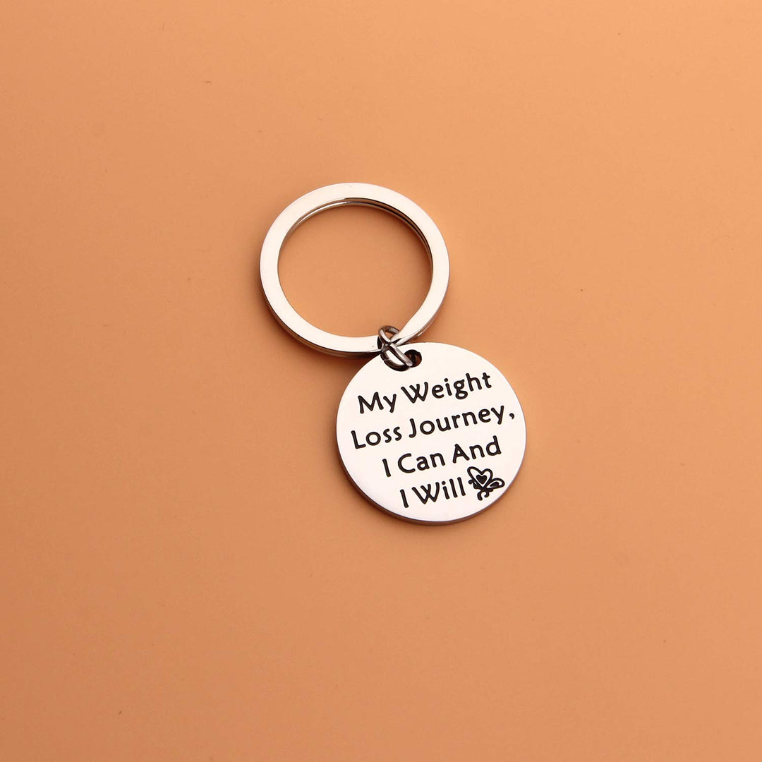 Weight Loss Keyring My Weight Loss Journey I Can and I Will Diet Journey Weight Tracker Keep Fit Gift for Her (My Weight Loss Key)