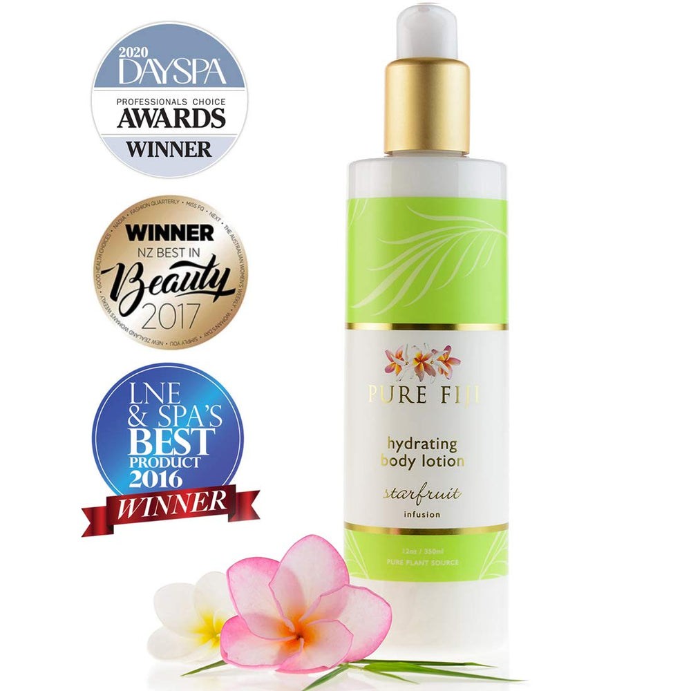 Body Lotion Hydrating - Moisturizing Lotion for Dry Skin with Coconut Milk and Vitamin E, Organic Body Lotion For Women and Men, Starfruit Scent, 12 oz