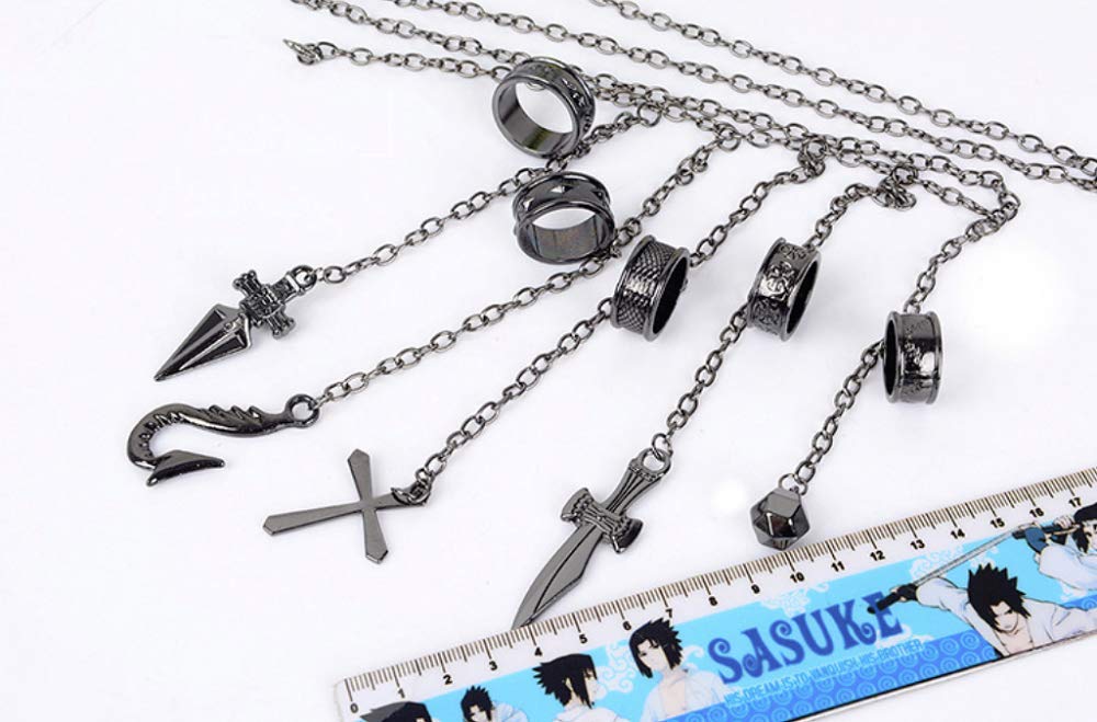 Anime Kurapika 5 Rings Chain Charms Alloy Bracelet Cosplay Costume